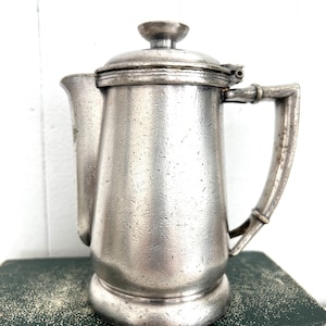 Vintage Hotel Silver Plate Coffee Pot, Hotel Statler