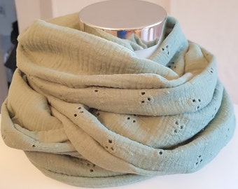 Scarf for spring in green