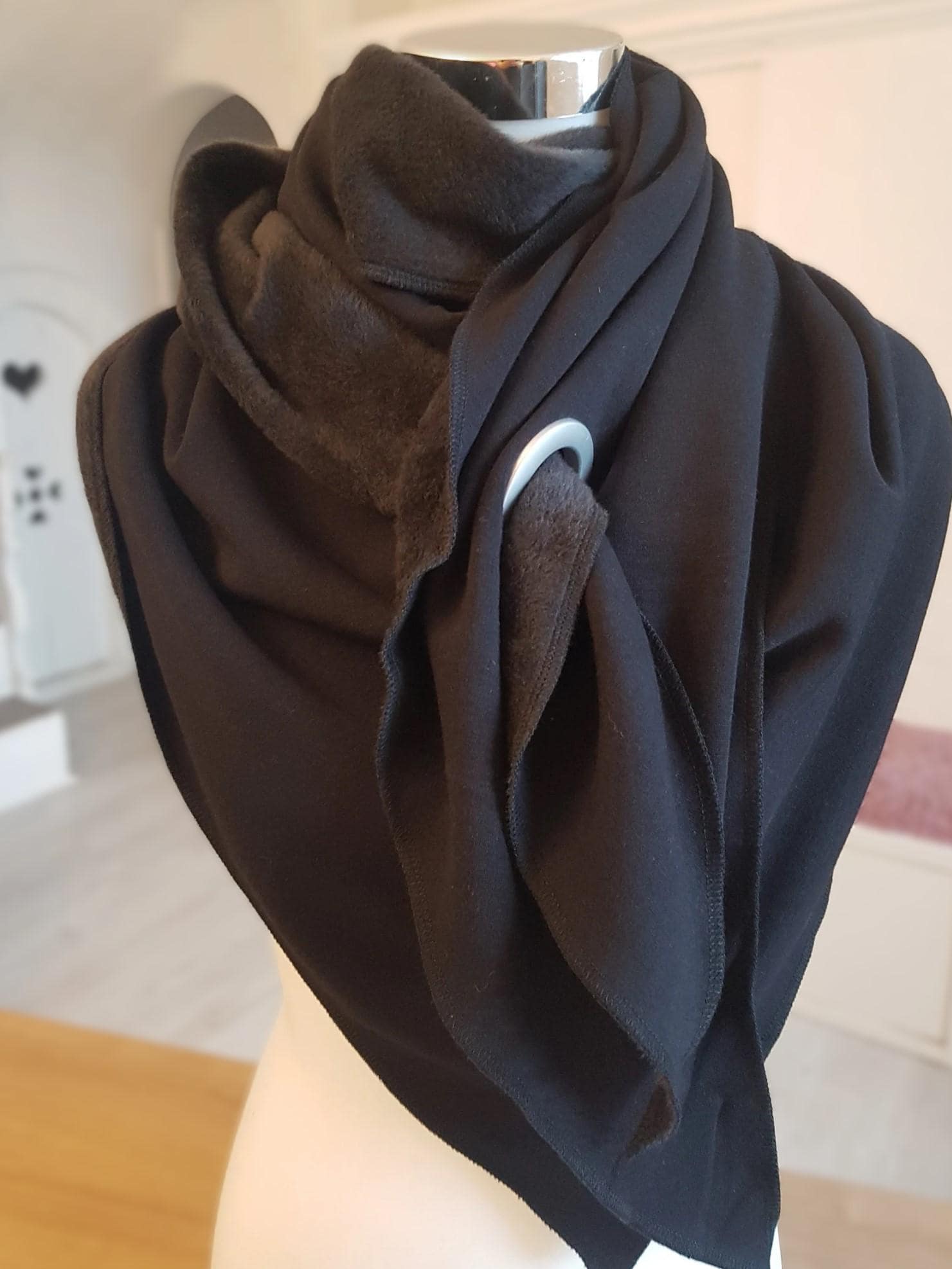 YRUIIA Sciarpa In Pile Calda Alla Moda, Morbida, Leggera, Tinta - Foto 2