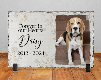 In Loving Memory Pet Memorial Slate Frame