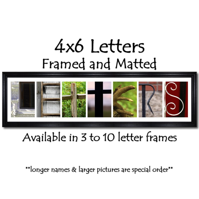 4 Opening Frame Framed Letter Art Picture Collage