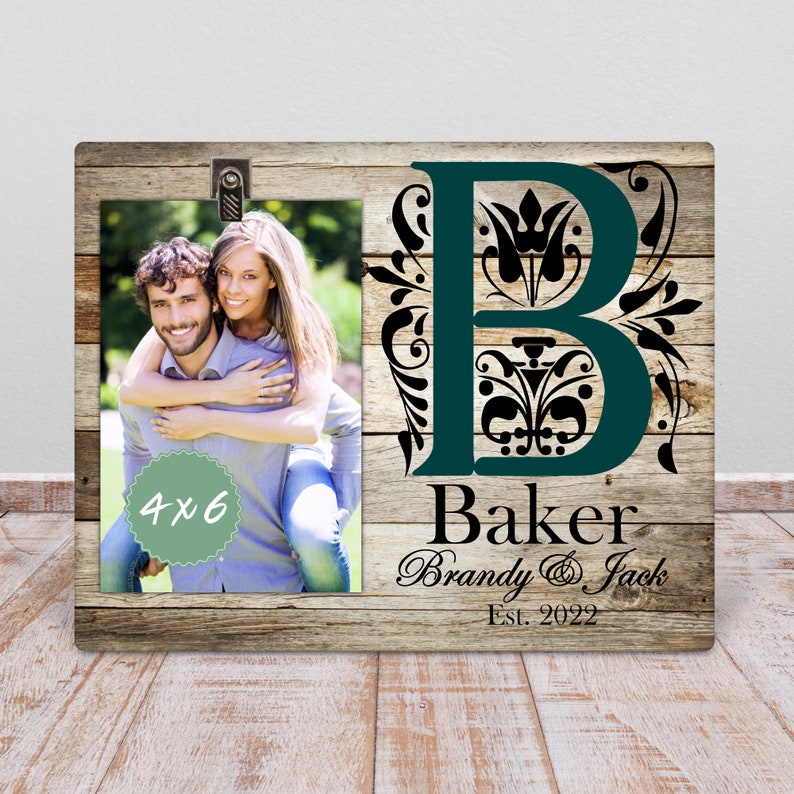 Personalized Picture Frame Wedding Decor Picture Frame Last Etsy