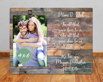 8x10 Personalized Wedding Picture Frame - Unique Bridal Shower/Engagement/Anniversary Gift