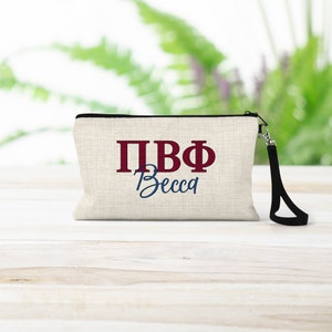 Pi Beta Phi Sorority Makeup Bag – Ideal Greek Gifts for Big Little Sorority Sisters