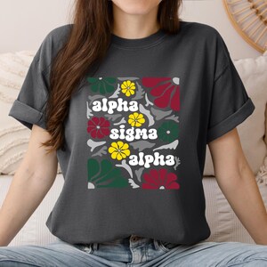 Alpha Sigma Alpha Sorority Shirt: Big Little Gift, Comfort Colors Tee