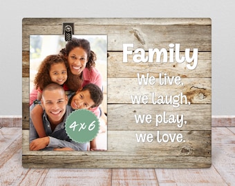 Custom Family Picture Frame - A Unique Family Gift & Anniversary Keepsake