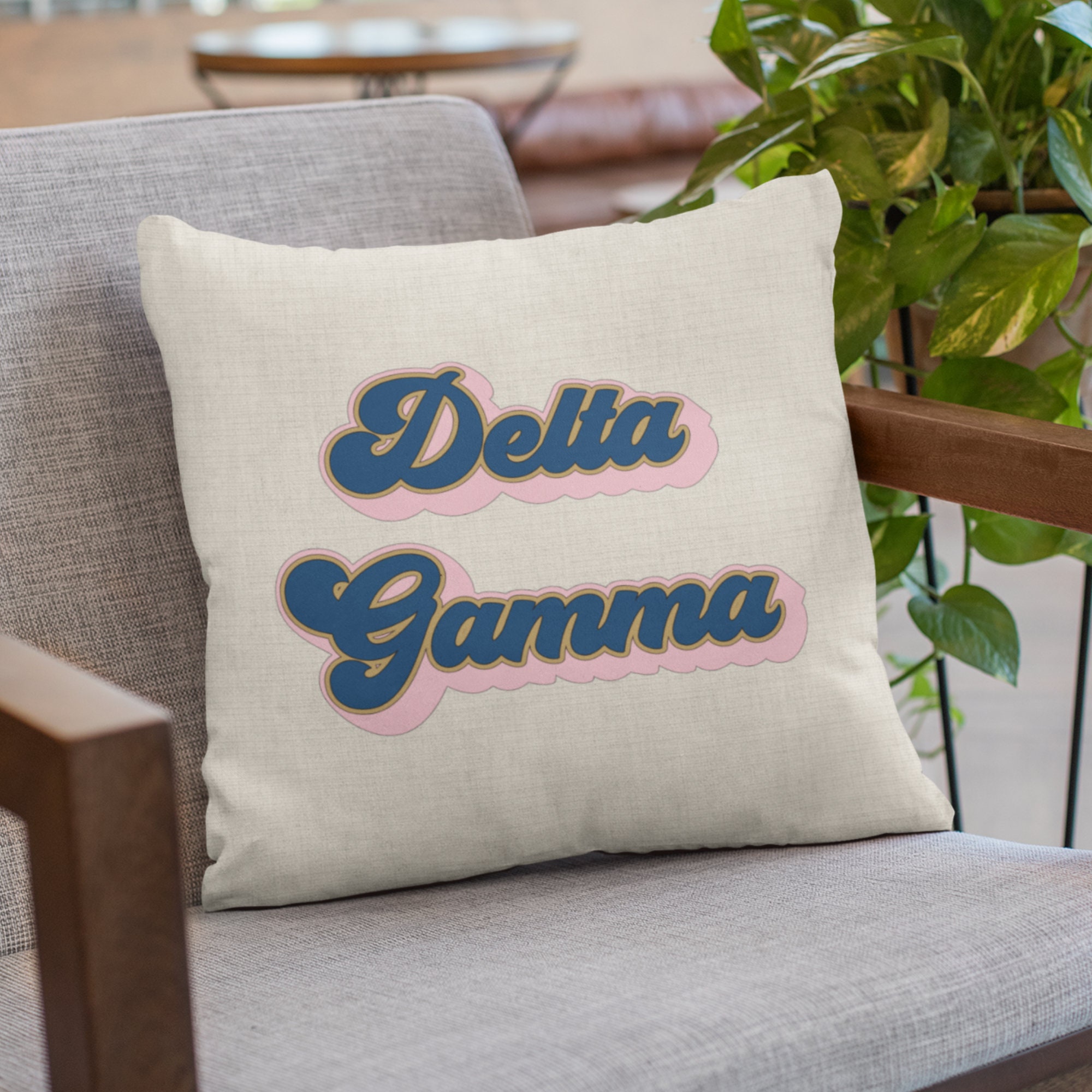 Delta Gamma Sorority Pillow Perfect Big Little Gift!