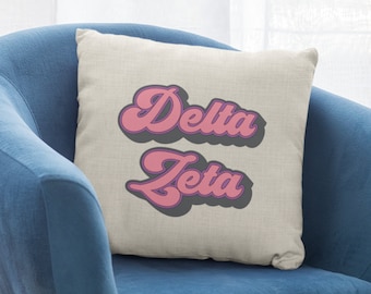 Delta Zeta Sorority Pillow Perfect Big Little Gift!