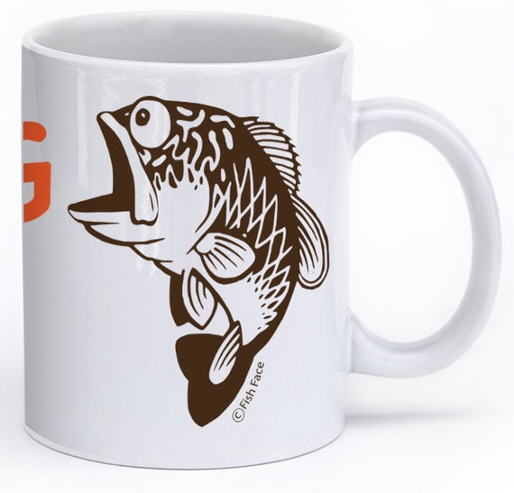 Bass Fishing Coffee Mug Funny Coffee Cup Fisherman Gift Idea Etsy