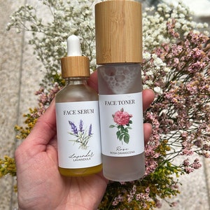 Face Toner and Serum Bottle Bundle image 5