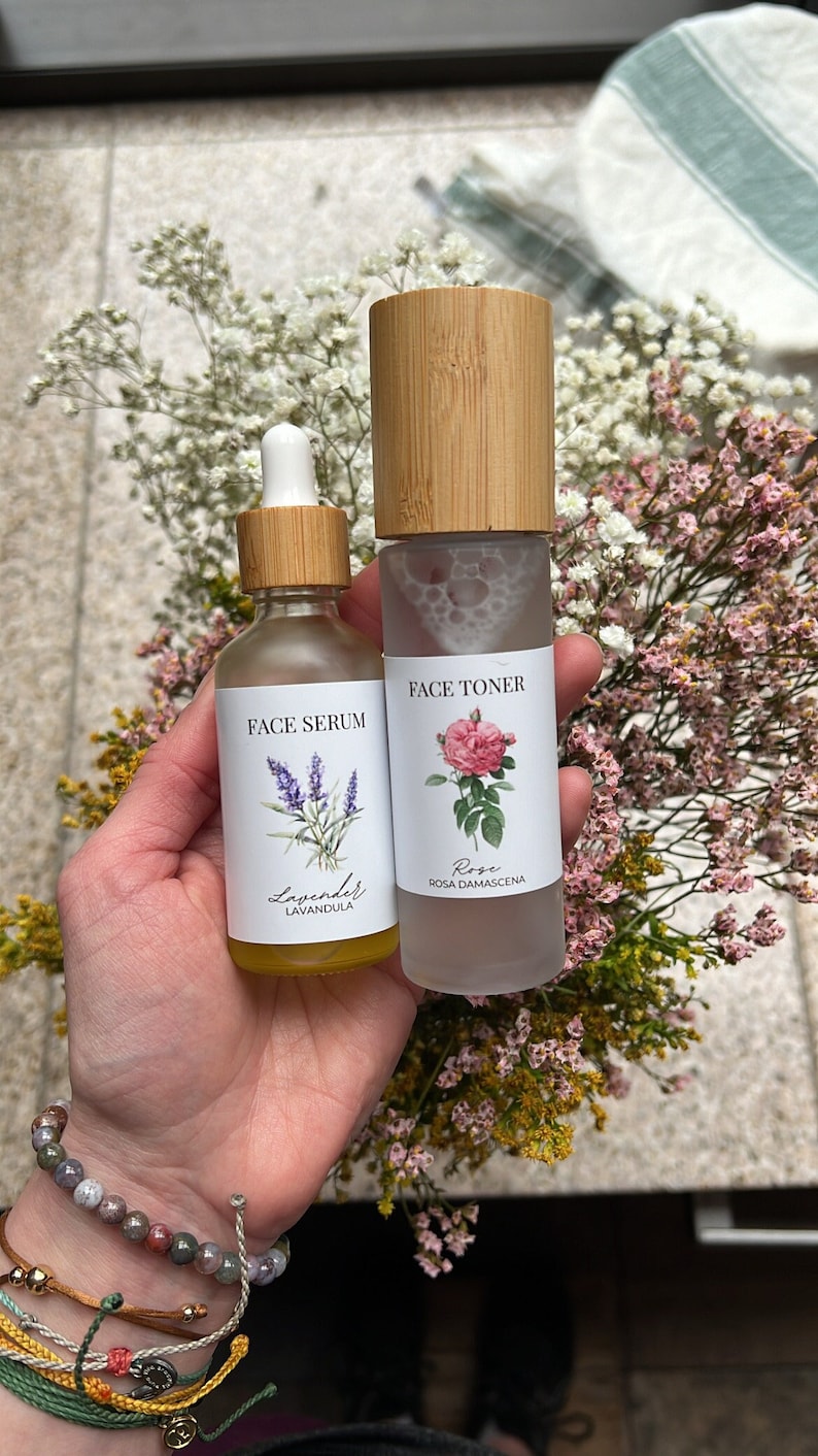 Face Toner and Serum Bottle Bundle image 5