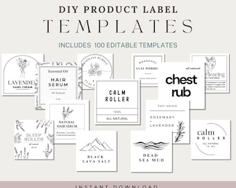 DIY Product Label Templates: Printable