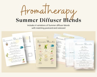 Essential Oil Summer Diffuser Blends Printable