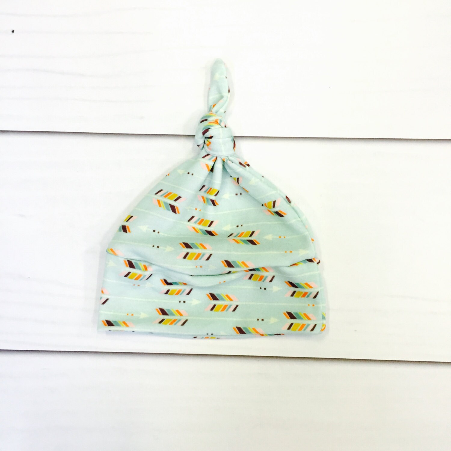 Modern Baby Knot Hat Newborn hat 100 organic cotton mint Etsy