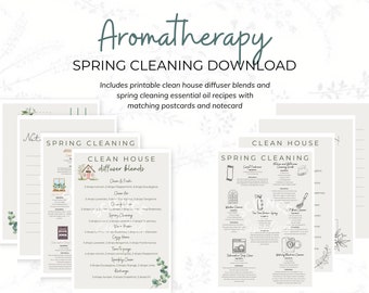 Aromatherapie voorjaarsschoonmaak afdrukbaar