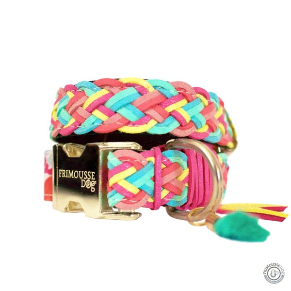 Braided Dog Collar Etsy