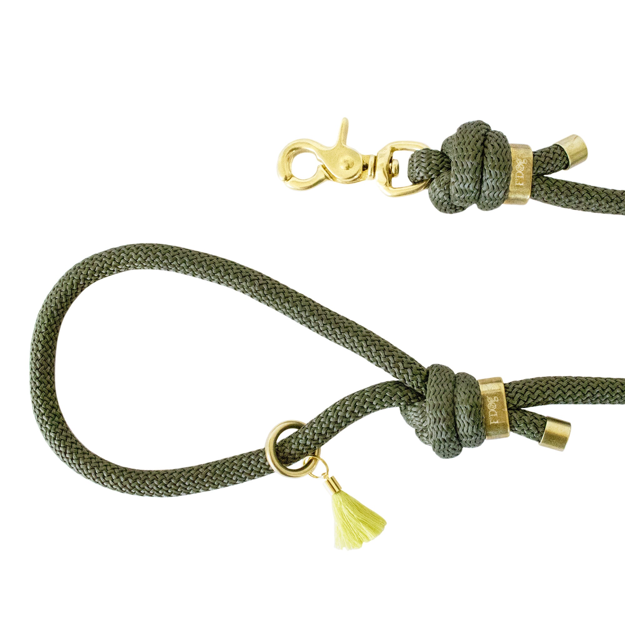 Dog Leash - Laisse Pour Chien Paracorde Kaki Military Fashion Dog Accessories For Dog