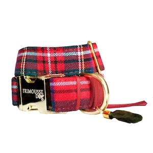 Adjustable fabric dog collar &quot;Sherlock&quot;