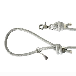 Silver Paracord Dog Leash