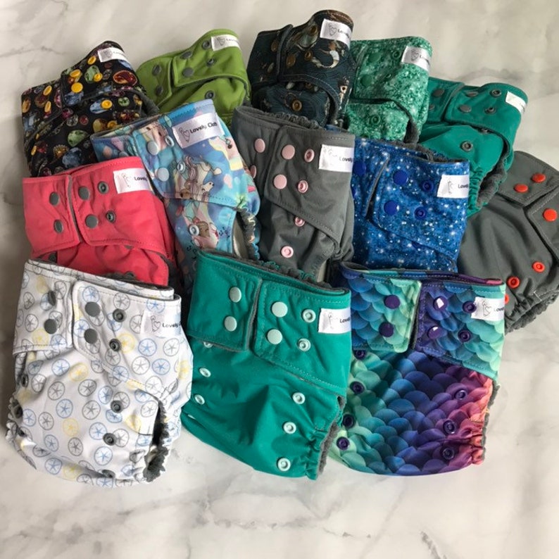Complete Cloth Diaper Stash 24 cloth diapers 24 cloth Etsy