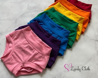 Rainbow Panty Set. Girls panties. Toddler panties. Underwear. MADE TO ORDER