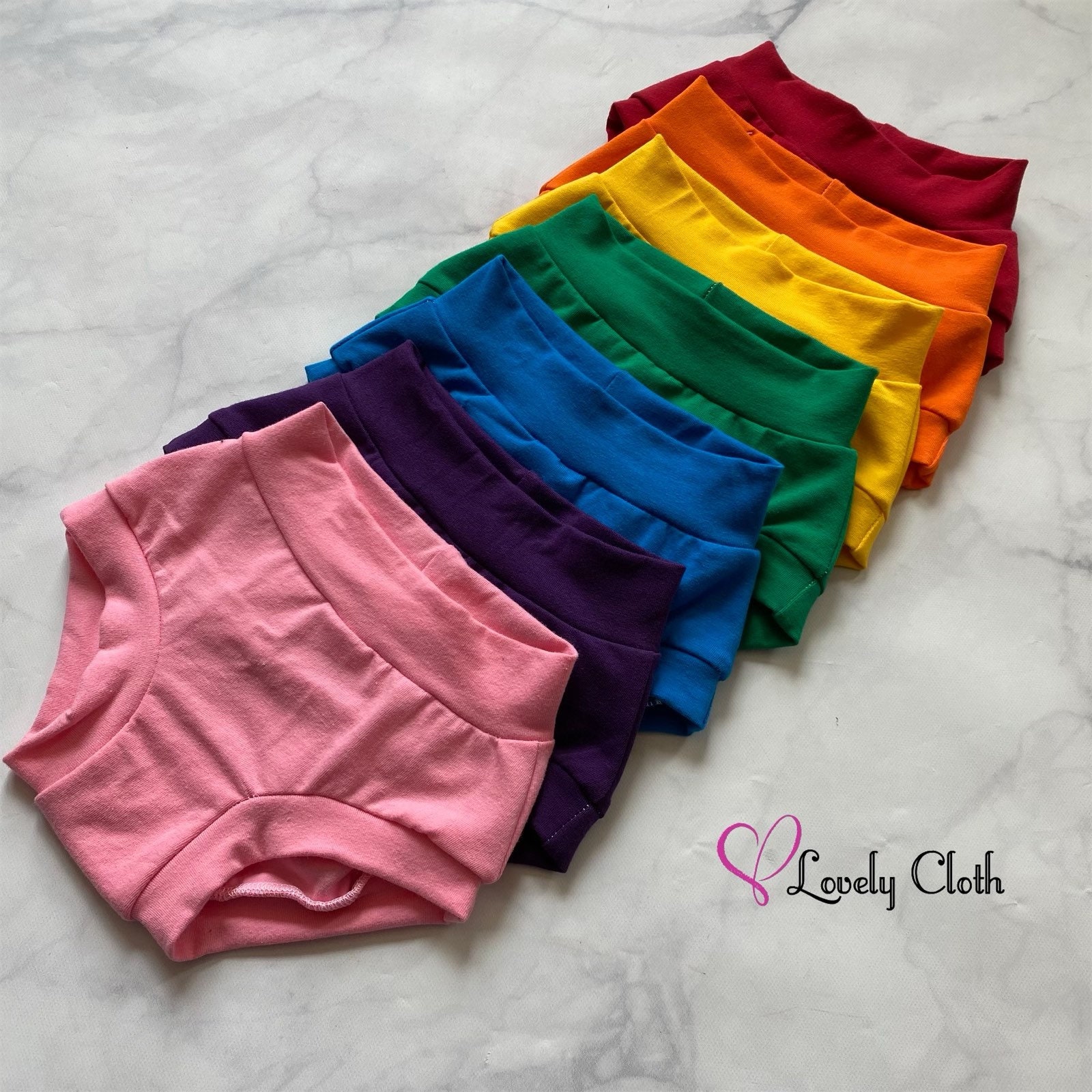 Organic Cotton Kids Underwear, Rainbow Cloud Undies, Kids Boy Leg