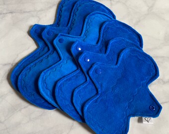 Made to order Set of 6 cloth pads, Cloth pad set, cloth pad set, cloth menstrual pads, menstrual pads, mama cloth