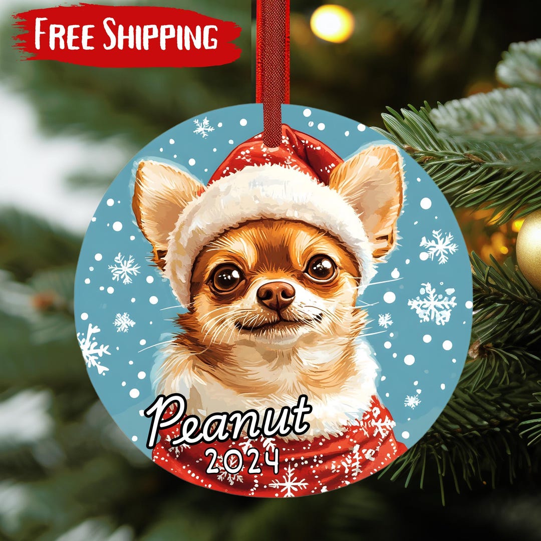 Personalized Brown Chihuahua Dog Pet Sleeping Angel Wings Memorial Car Hanging Ornament, Car Mirror Accessories For Dog Lover Gift, 2-Sided Ornament For Automotive Interior Rearview Pendant Decor