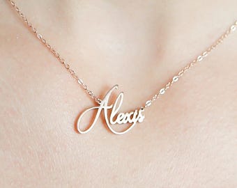 Dainty Name Necklace - Baby Name Necklace - New Mom Gift - Keepsake Gift - Christmas Gift