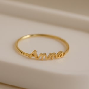 Dainty Name Ring - Personalized Name Ring - Child Name Ring - Custom Name Ring - Mother Gift - Christmas Gift