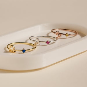 Mini Sternzeichen Geburtsstein Ring • Sternzeichen Ring • Konstellation Ring • Geburtsstein Ring • Geburtstagsgeschenke für sie • Weihnachtsgeschenk