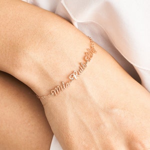 Benutzerdefinierte Namen Armband Personalisierte Namen Armband Kinder Name Armband Mutter Geschenke Bild 2