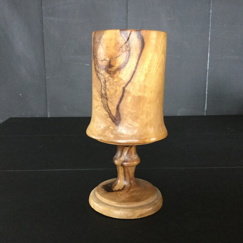 The Cracked Plate Collection of hand carved wooden goblets and bowls from India