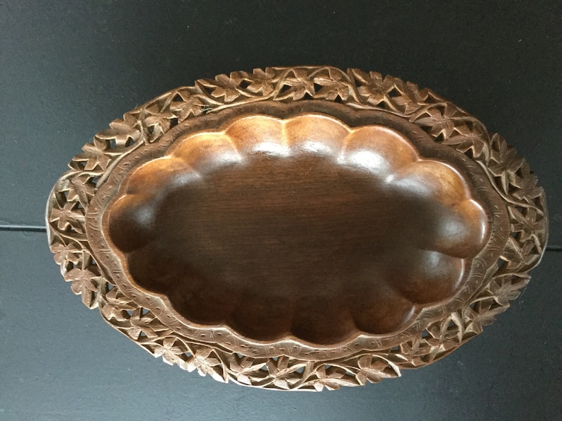 The Cracked Plate Collection of hand carved wooden goblets and bowls from India
