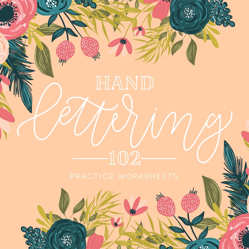 Hand Lettering Worksheets.pdf Hand Lettering Worksheets - Etsy