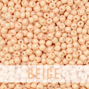 4mm Rocailles, Glasperlen, 6/0 Rocailles, bunte Rocailles, Japanische Rocailles perlen, 30g Tube, 6 &quot;Rohr, 275 Perlen, Beige