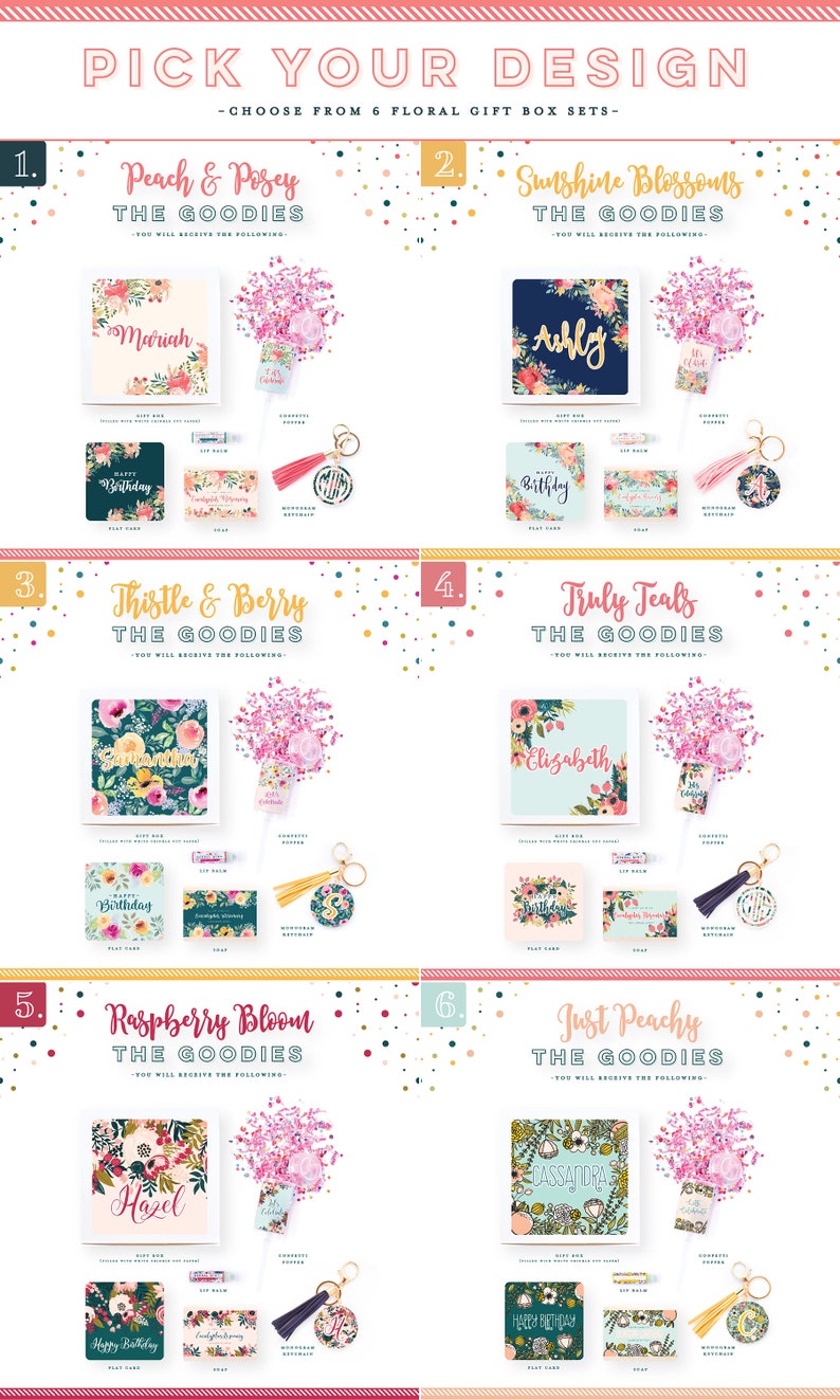 Happy Birthday Gift Box Send Birthday Gift Mini Birthday Etsy