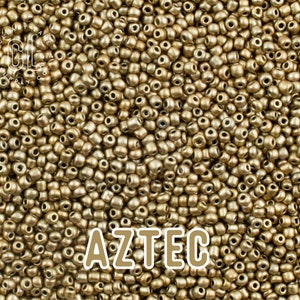 2mm Seed Beads, Glass Seed Beads, 11/0 Seed Beads, Colorful Seed Beads, Japanese Seed Beads, 22g Tube, 6" Tube, 2420 Beads, Aztec