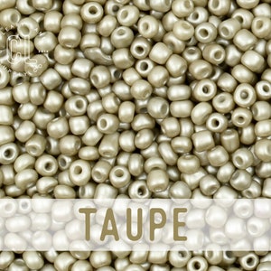 4mm Rocailles, Glasperlen, 6/0 Rocailles, bunte Rocailles, Japanische Rocailles perlen, 30g Tube, 6&quot;Tube, 275 Perlen, Taupe
