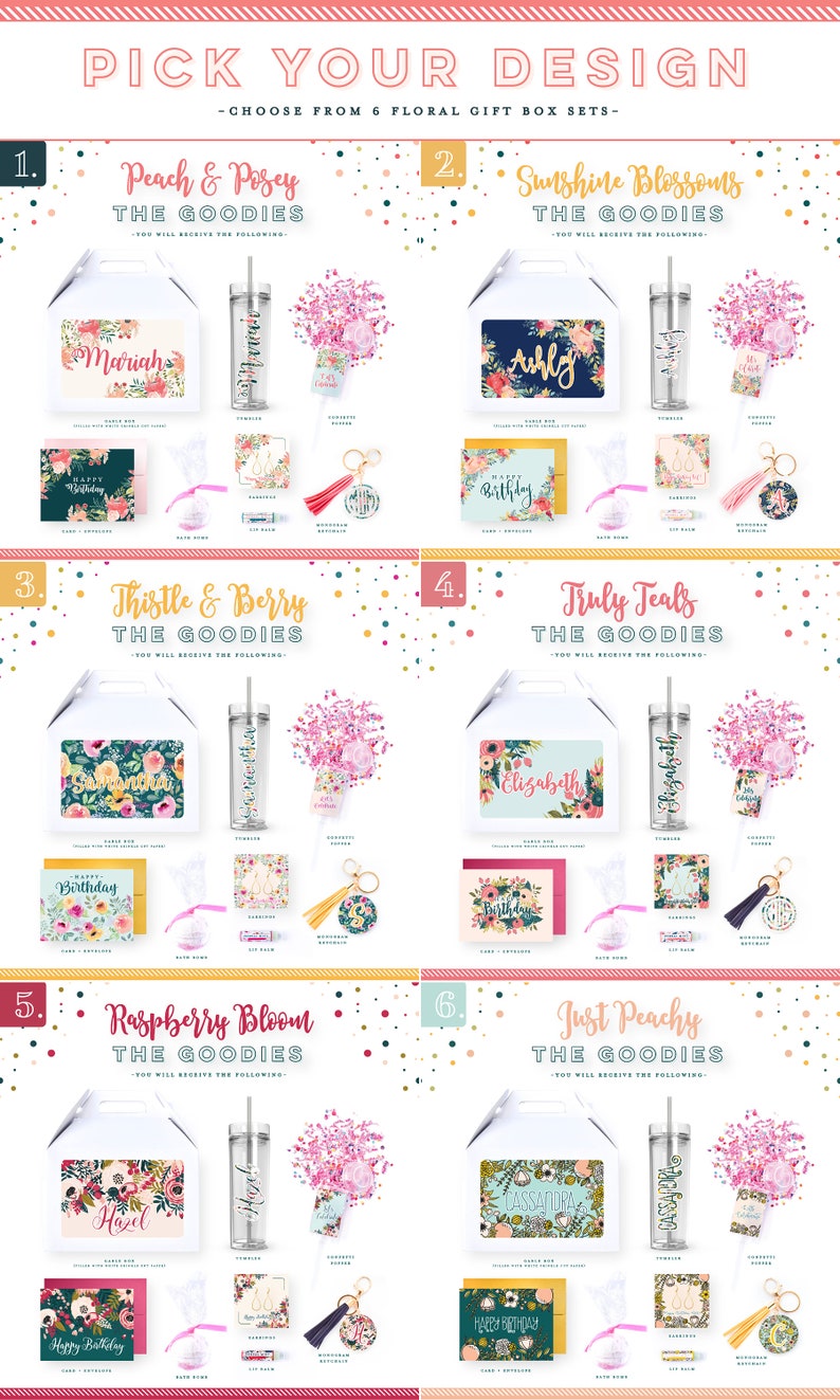 Personalized Birthday Gift Basket Birthday Gifts For Her Etsy