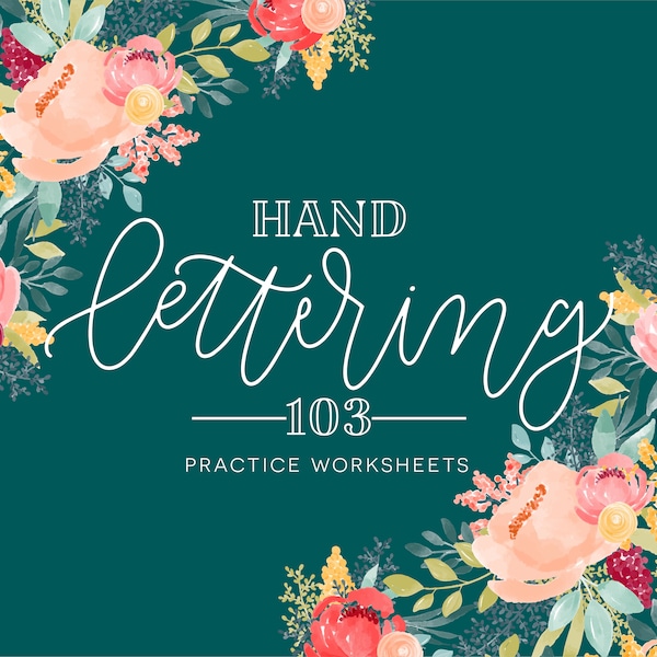 Script Brush Sheets Etsy