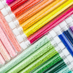 2mm Seed Beads, Glass Seed Beads, 11/0 Seed Beads, Colorful Seed Beads, Japanese Seed Beads, 22g Tube, 6 Tube, 2420 Beads, 68 Colors image 4