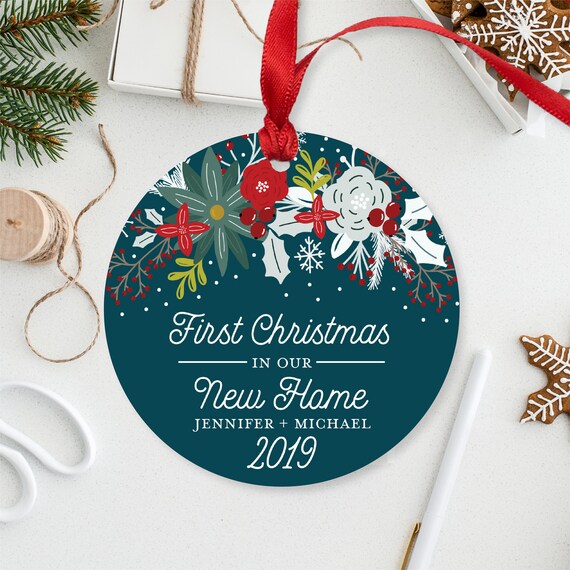 Our First Home Ornament Personalized New Home Ornament Gift Etsy