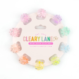 Mini Hair Clip Set, Flower Hair Clip Set, Hair Accessories Gift, Mini Claw Clip, Colorful Hair Clips