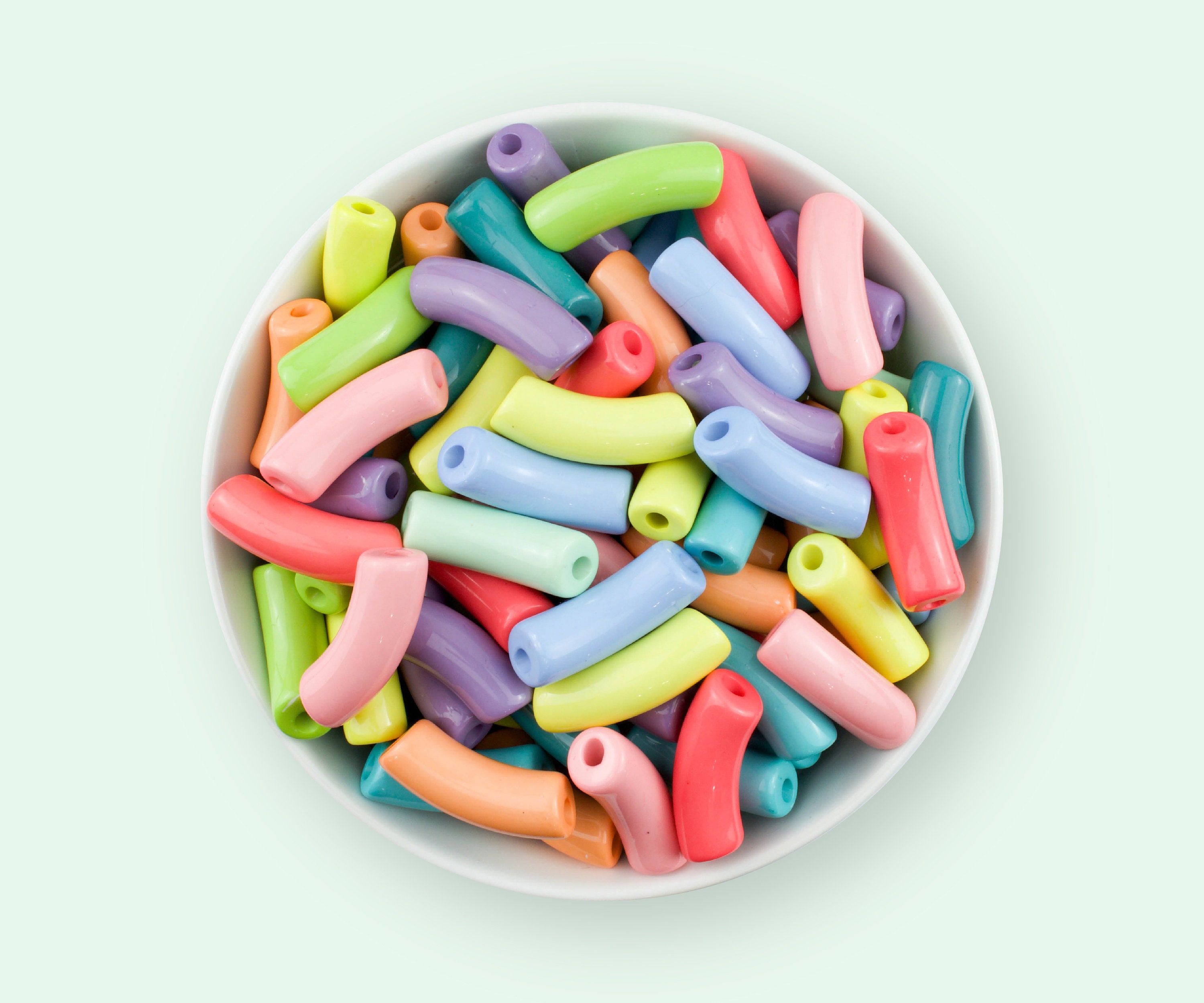 Acrylic Tube Beads 10.5x36mm Acrylic Tube Beads Acrylic Etsy