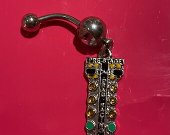Dragtree staging light Christmas tree auto racing jewelry belly ring
