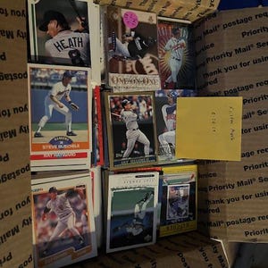 Scatola misteriosa per carte da baseball vintage