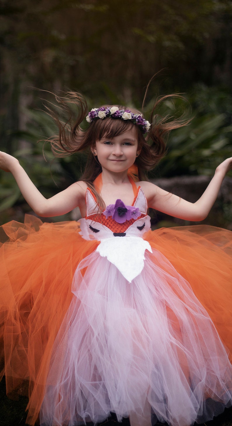 Fox Costume Fox Tutu Dress Baby Toddler Girls Halloween | Etsy
