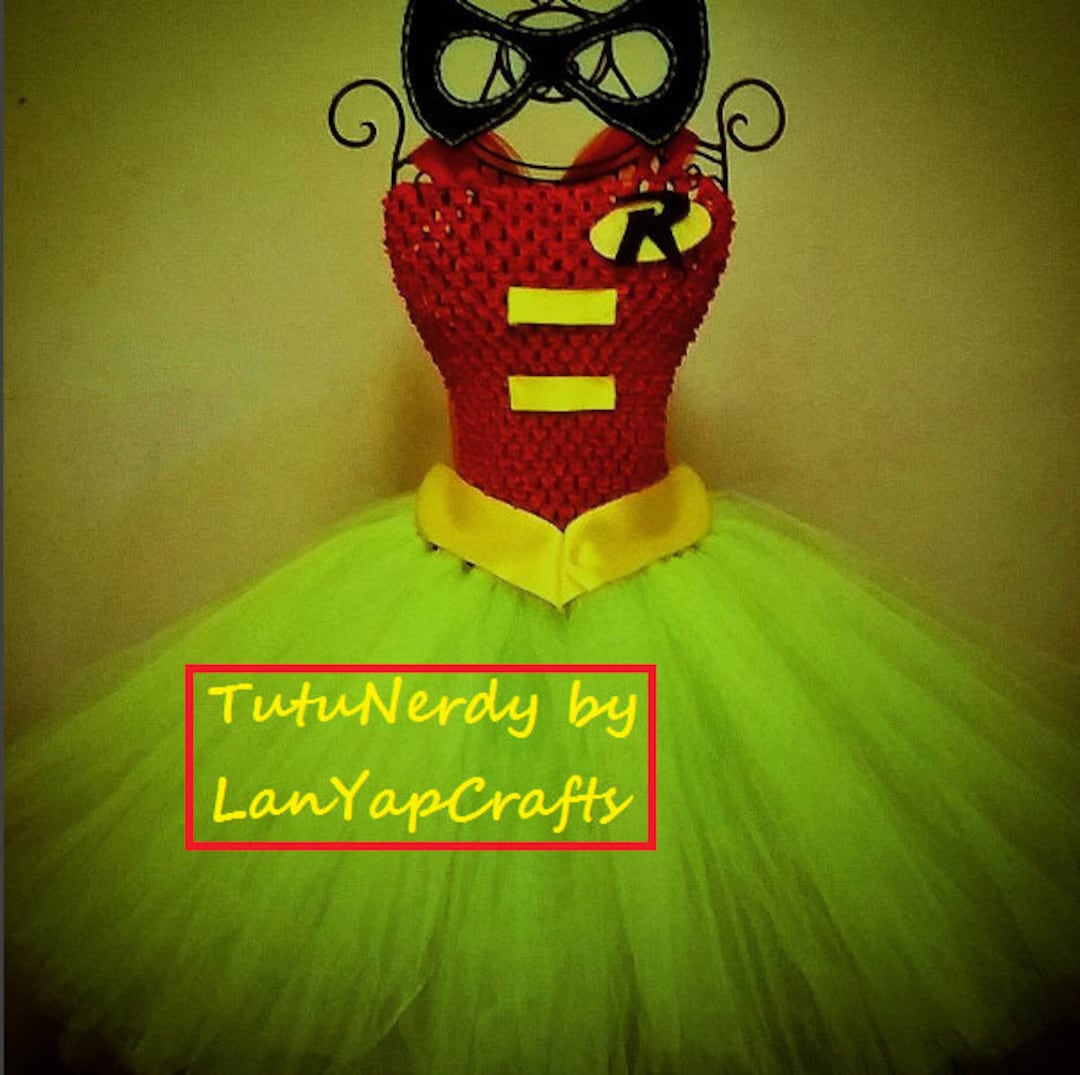 Tutu Robi Robin Tutu Dress: Superhero Cosplay Costume With Mask - Etsy