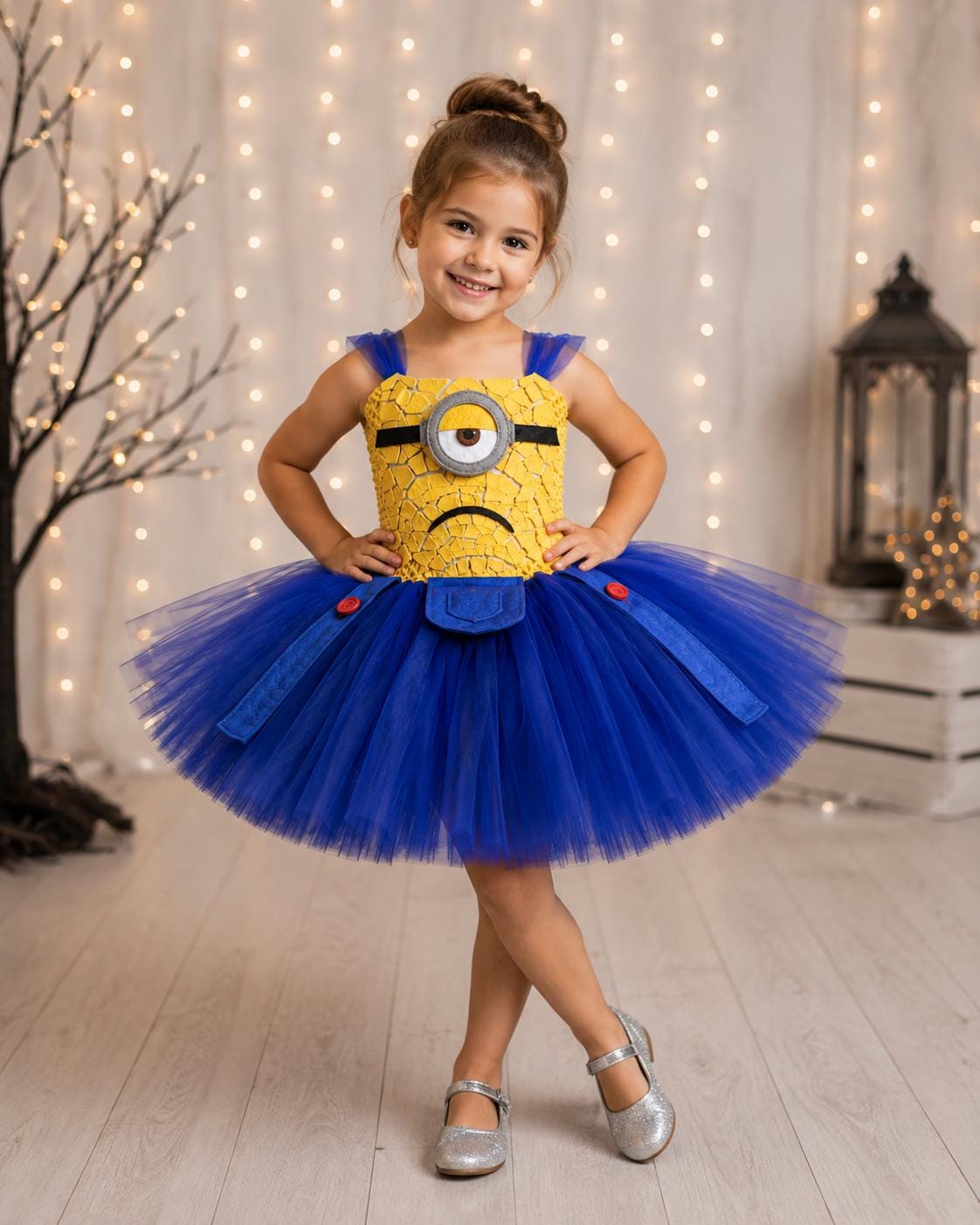 Minion Tutu Dress | Girls Halloween Costume | Purple Minion
